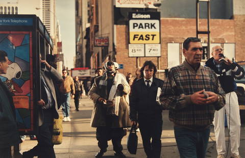 Philip-Lorca diCorcia (American, b. 1951) New York, 1993: Philip-Lorca diCorcia (American, b. 1951) New York, 1993 ektacolor print mounted to board signed in pencil, verso; from the edition of 15 image: 22 1/2 x 36 1/2 inches. The Estate of Ruth Miles Pite T