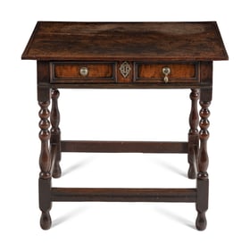 A William and Mary Oak Side Table