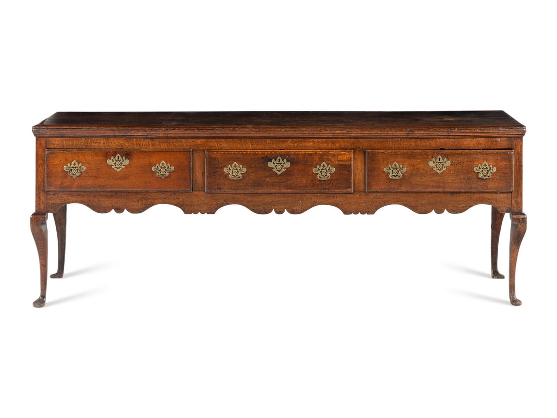 A Provincial Queen Anne Carved Oak Welsh Dresser (1 of 13)