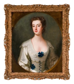 Circle of Enoch Seeman (British, born c. 1694-1745) Portrait of Jane Middleton