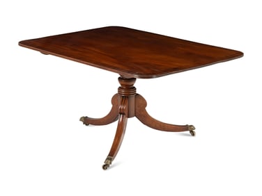 A Regency Style Mahogany Tilt-Top Breakfast Table
