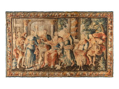 A Brussels Mythological Tapestry: A Brussels Mythological Tapestry 17th Century 14 feet 6 inches x 9 feet 3 inches. Property from a Main Line Philadelphia Private Collector, with Interiors Designed by William R. Eubanks This lot is lo