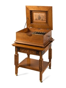 A Regina Style 26 Table Disk Music Box