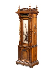 A Symphonion 13 5/8-Inch Eroica Triple Disk Upright Music Box