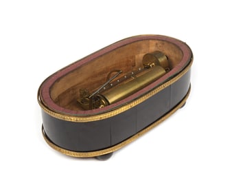 A Rare "Rigid Notation" Musical Clock Base