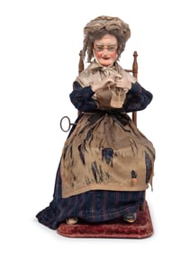 A Musical Automaton of a Knitting Old Lady