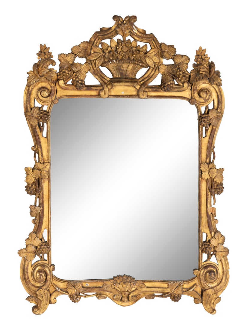 A Louis XV Giltwood Mirror (1 of 2)