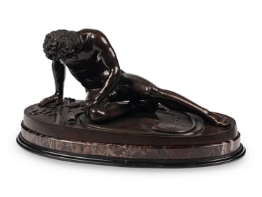 An Italian Bronze Model of The Dying Gaul