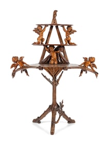 A Venetian Carved Walnut "Fantasy" Table