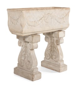 A Neoclassical Marble Standing Jardinière