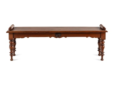A George IV Mahogany Hall Bench