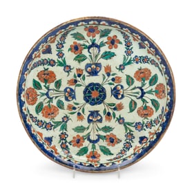 An Ottoman Iznik Style Dish