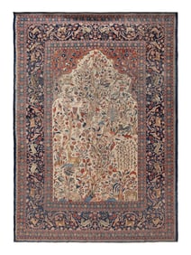 A Tabriz Tree of Life Rug