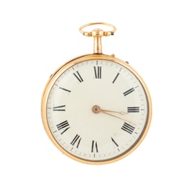 A Musical Open Faced Watch