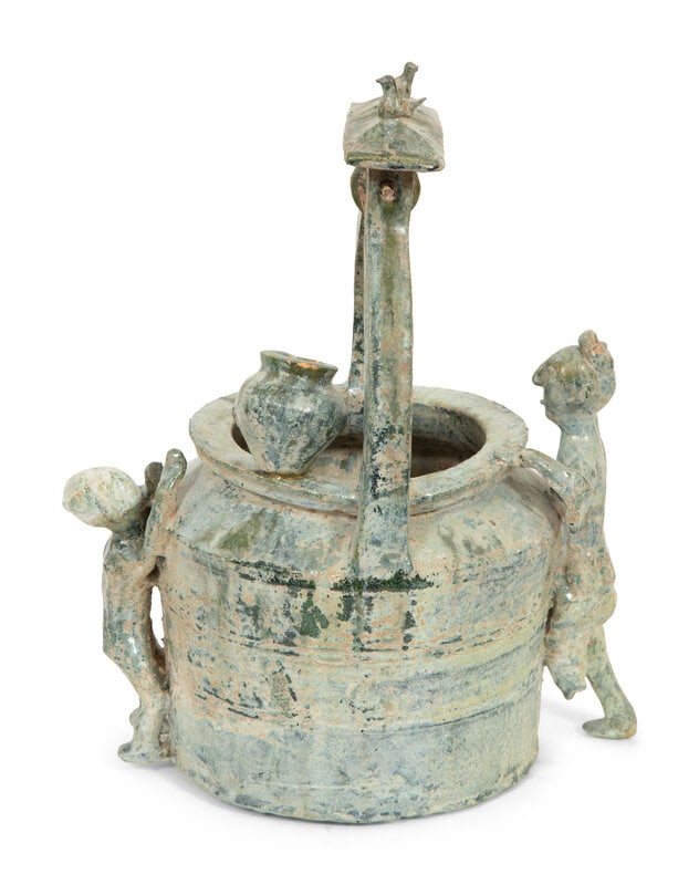 A Han Pottery Well Model with Figures (1 of 6)