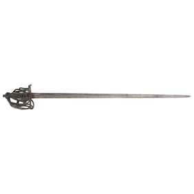 Scottish Brass Basket Hilted Broadsword