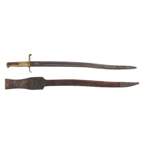 Confederate Saber Bayonet Attributed to Leech & Rigdon with Cook & Brother Type Hilt