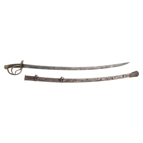 Very Rare Double Memphis Novelty Works  Marked Enlisted Cavalry Saber
