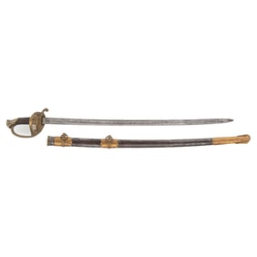 Imported US Model 1850 Staff & Field Officers Sword Retailer Marked by Staderman