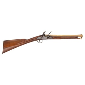 English Brass Barrel Flintlock Coaching Carbine (Blunderbuss) Marked Joiner