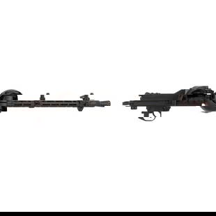 ***Deactivated Mauser MG 81 Machine Gun in Lagerfugel: ***Deactivated Mauser MG 81 Machine Gun in Lagerfugel 7.92x57mm. 18.7" barrel length. SN: 021094. Blued metal finish with gray barrel shroud mounted in a World War II German Lagerfugel, or aircraft ba