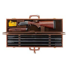 **Krieghoff Model 32 Four Barrel Set in Travel Case