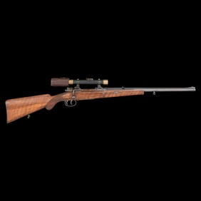 *Restored E. Schmidt & Habermann Custom 98 Mauser with D.S.T. Claw Mount and Case Colored Receiver