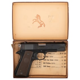 **1952 Production Colt .38 Super Commander Pistol in Factory Box