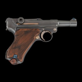 *John Martz Custom Baby Luger .45 with Two Magazines