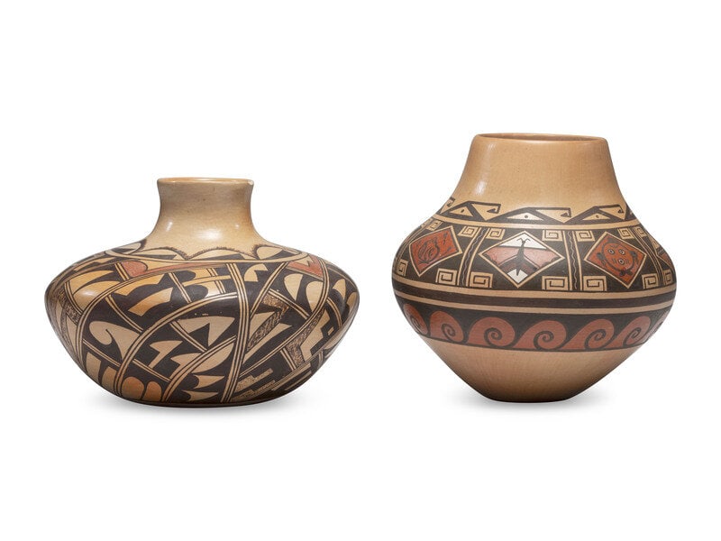 Pauline Satella AND Agnes Satella
(Hopi, b. 1930 / b. 1956)
Pottery Jars (1 of 3)