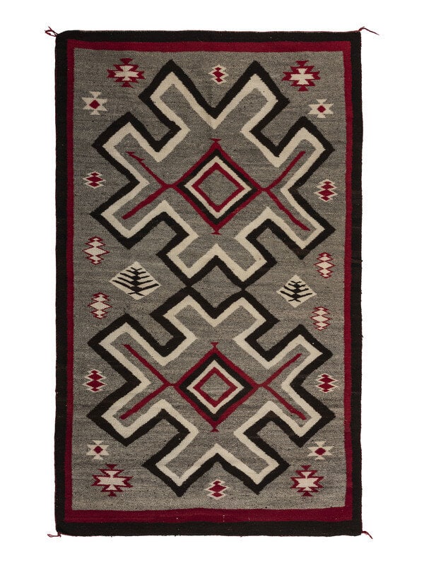 Navajo Crystal Pattern Weaving / Rug (1 of 2)