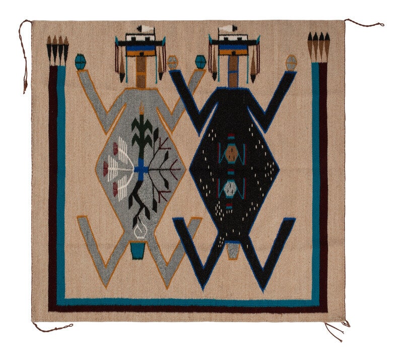 Luana Tso
(Diné, 20th century)
Navajo Weaving, Mother Earth and Father Sky (1 of 2)