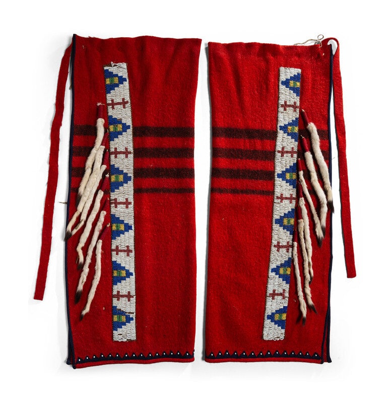 Sioux Beaded Wool Leggings (1 of 3)