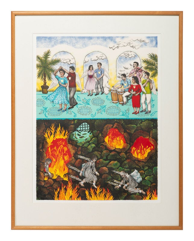 Carmen Lomas Garza
(Hispanic, b. 1948)
Heaven & Hell, 1990 (1 of 4)