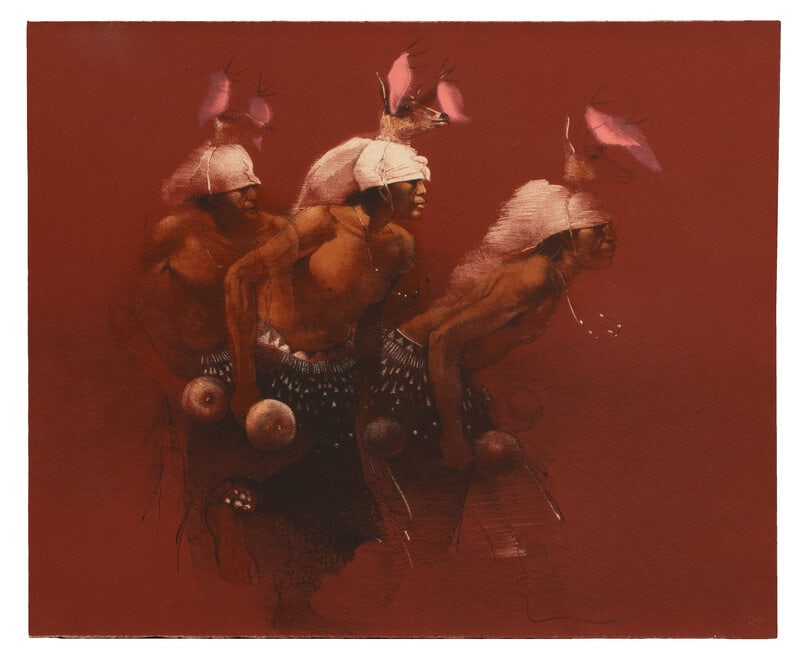 Clifford Beck Jr.
(Diné, 1946-1995)
Deer Dancers (1 of 3)