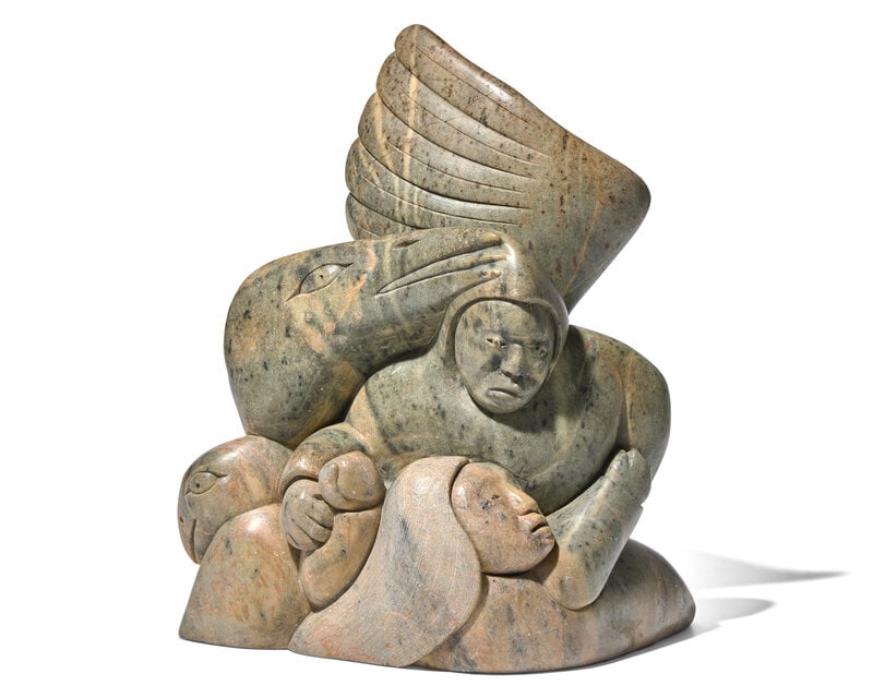 Abraham Anghik Ruben (Inuit, b. 1951)
(Salt Spring Island, b. 1951)
Stone Sculpture, 1995 (1 of 5)