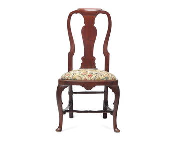 A Queen Anne Walnut Compass Seat Side Chair (1 of 3)