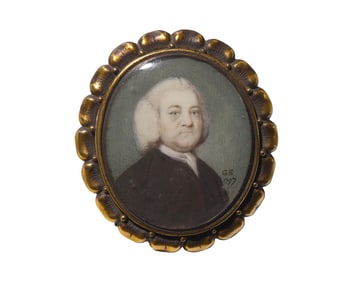 Gervase Spencer (English, 1715-1763), A Portrait Miniature Of Charles Pole (1695-1779) Of Liverpool