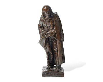 After Solon Hannibal Borglum (1868-1922), A Bronze Figure of Benjamin Franklin As The Elder