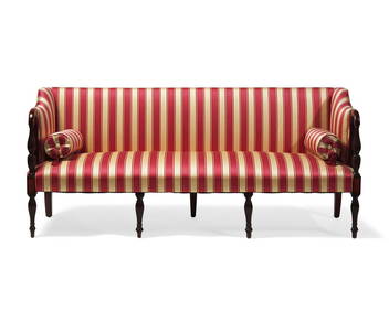 A Federal Carved And Inlaid Mahogany Sofa (1 of 3)