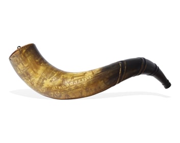 An Extraordinary Presentation Powder Horn For Thomas Splane (1758-1831) Of Virginia And Mississippi