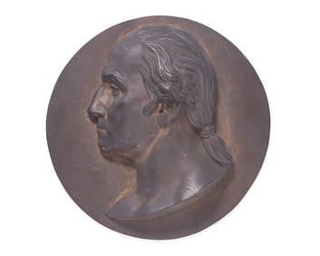 Henry Kirke Brown (1814-1886), A Rare Bronze Portrait Medallion Of George Washington (1732-1799)