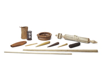 A Group Of Sailor-Made Items And Ship Accoutrements