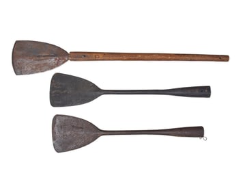 Three Whaling Deck Spades Stamped With Maker's Marks