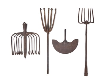 A Group of Whaling and Eel Fishing Tools