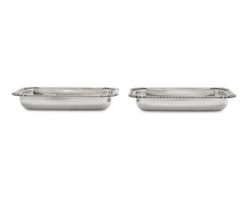 A Pair Of Classical Silver Vegetable Dishes