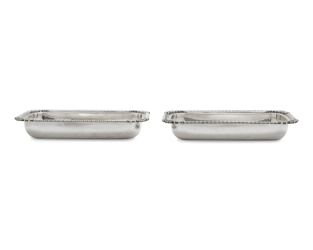 A Pair Of Classical Silver Vegetable Dishes (1 of 2)