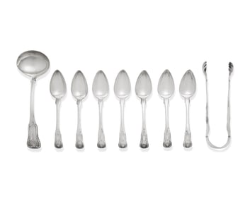 A Group of Nine Federal Or Classical Silver Tablewares