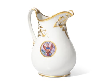 A Presidential Porcelain Water Pitcher Associated With Chester A. Arthur (1829-1886)