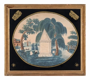 A Mourning Picture For The Family Of Colonel Thomas Thacher